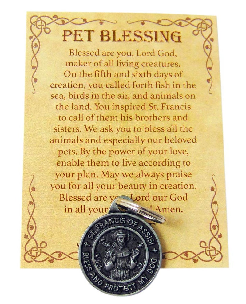 Westman Works St Francis Medal Set for Dogs Collar Pendant with Pet Prayer Gift Boxed - Image 4